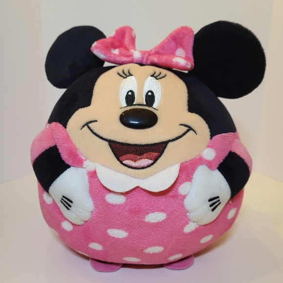 Ty Other - TY Minnie Mouse Beanie Ballz 8" Disney Stuffed Plush Ball Pink w/White Dots 2013